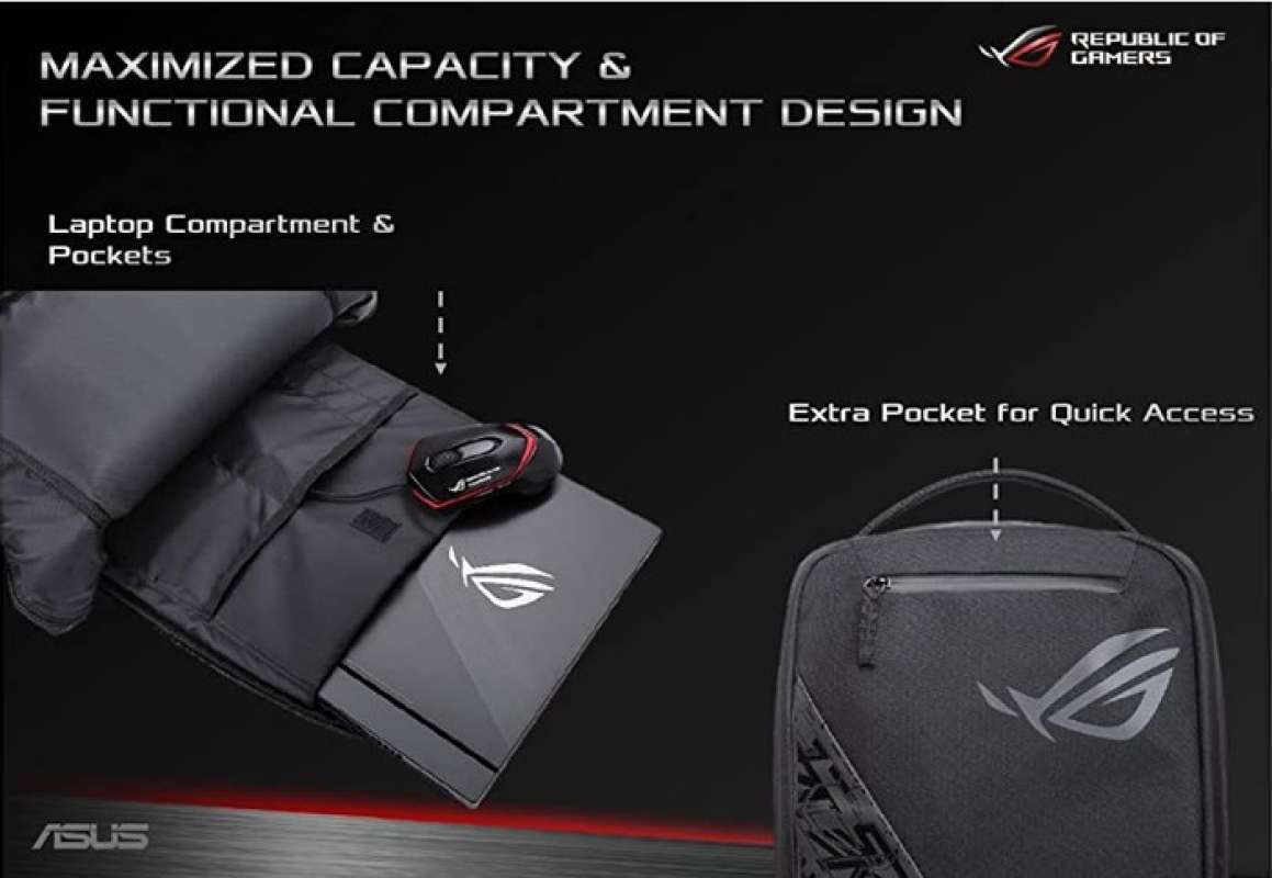 Jual ASUS ROG Backpack BP1501 di Seller Mediatouch Computer Official ...