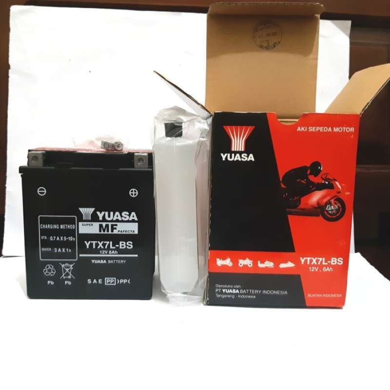 Promo AKI MOTOR VESPA LX 150 YTX7L-BS YUASA Diskon 23% di Seller Rakki