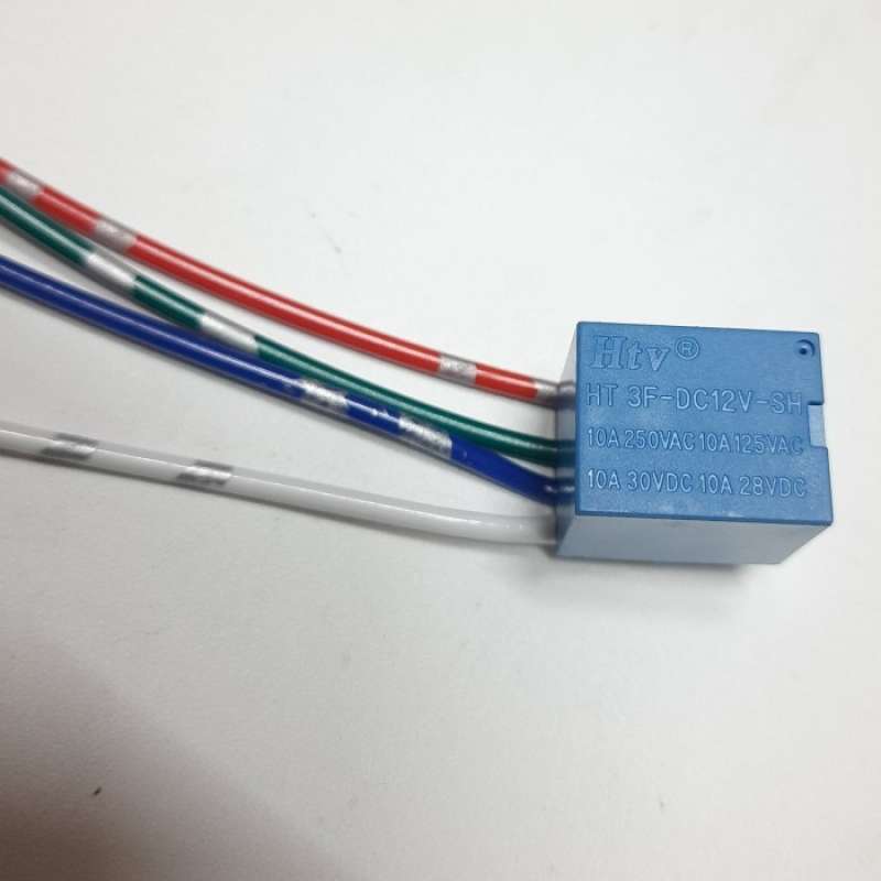Jual Relay 5 Kaki 5 pin 12 Volt 10A Set Kabel Untuk Alarm Klakson