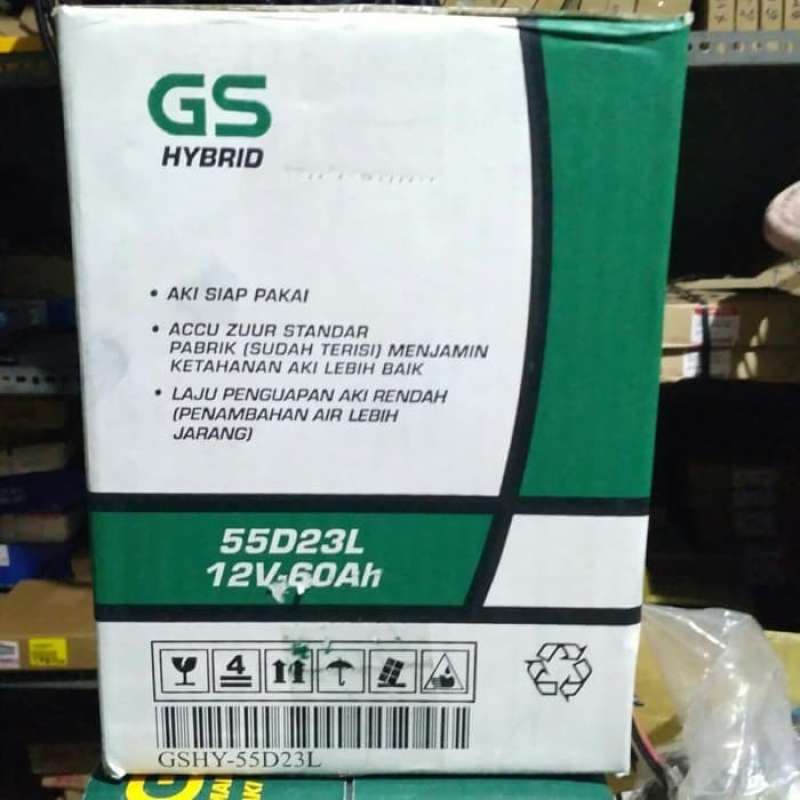 Promo Aki Gs Astra Hybrid 55D23L 12V-60Ah Terbaru Diskon 8% di Seller