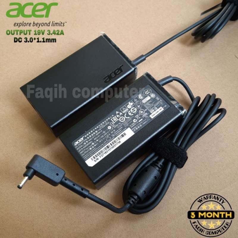 Chargeur Alimentation Pour Acer Aspire 5 A515-54 - 19V 3.42A - Connecteur 3.0x1.1mm - Neuf