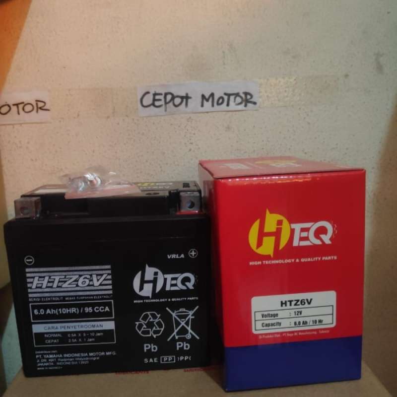 Jual ACCU honda VARIO 125 CB150 PCX SONIC new yamaha AEROX GTZ 6 V HI
