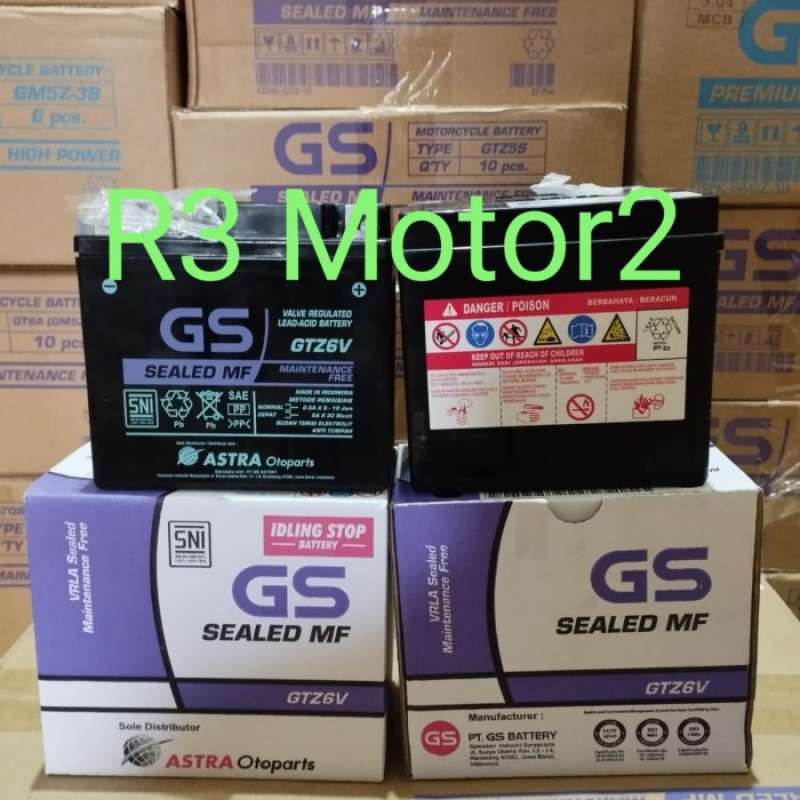 Promo AKI GS ASTRA GTZ6V MF ORIGINAL Vario 125, vario 150, pcx all
