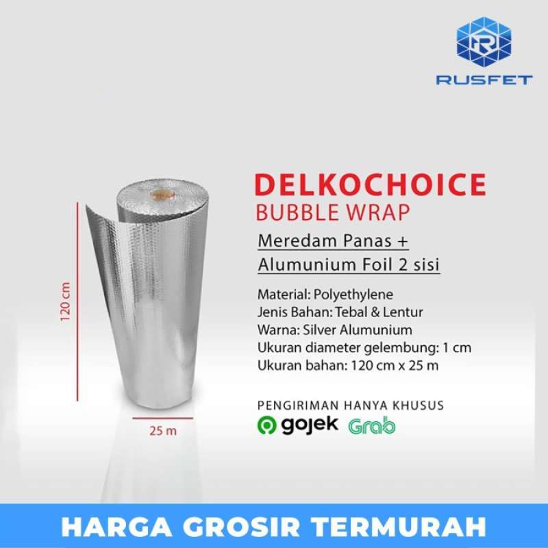 Promo Aluminium Foil Bubble | Insulasi Atap | Peredam Panas Atap ROLL ...