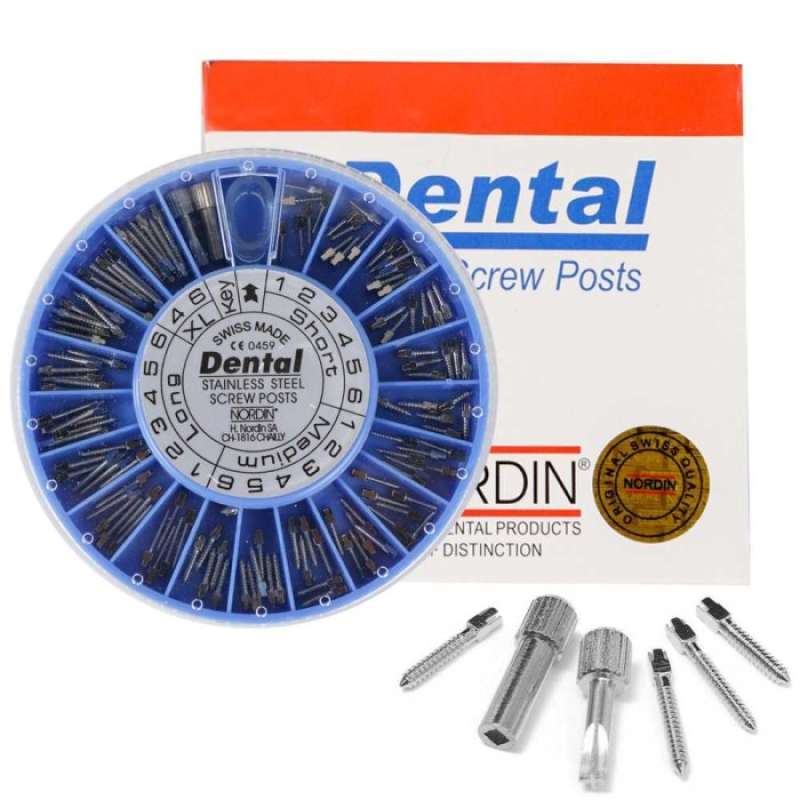 Promo Dental Pin Screw Post Endodontic Pasak Gigi Dental 120PCS Diskon