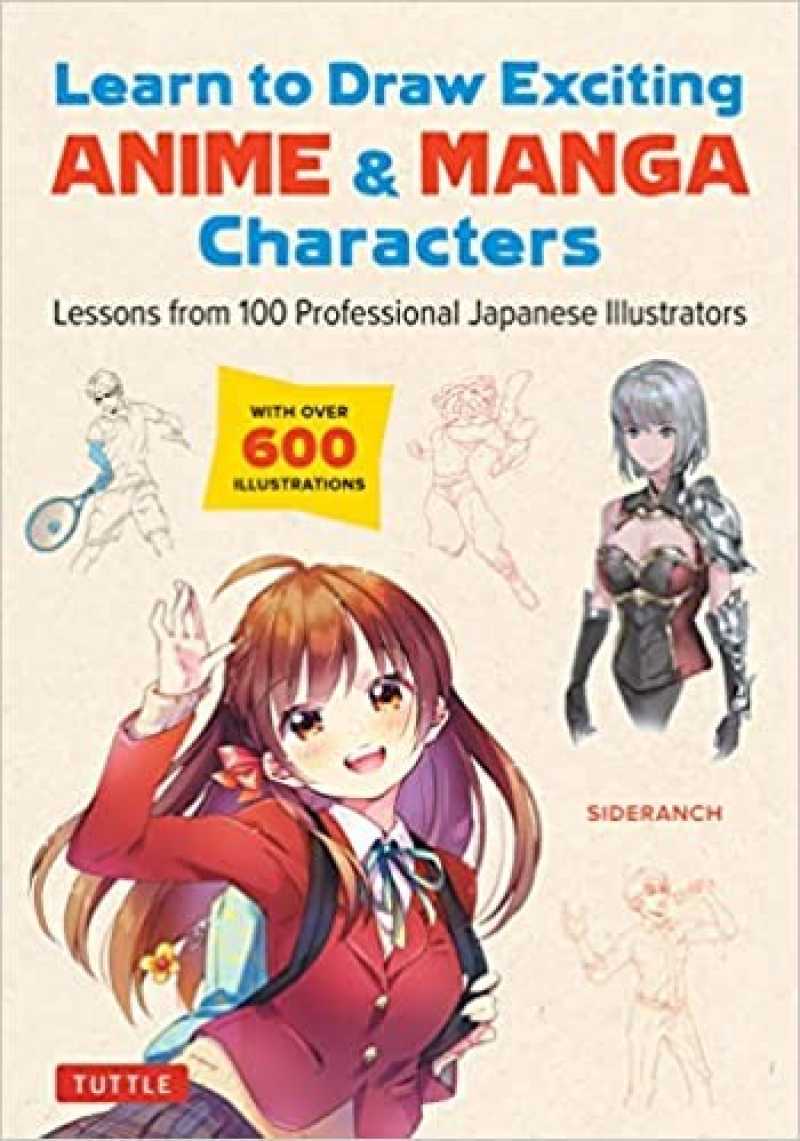 Promo Learn to Draw Exciting Anime & Manga Characters: Lessons from 100 ...