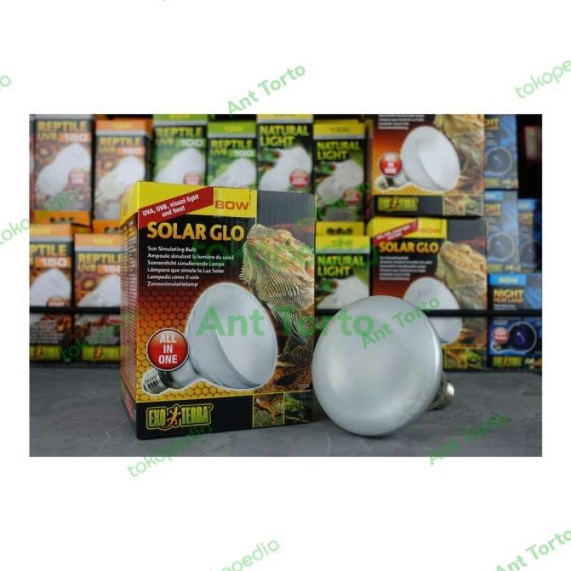 Promo Exoterra / Exo Terra Solar Glo 80 W All In One Uva Uvb Visual