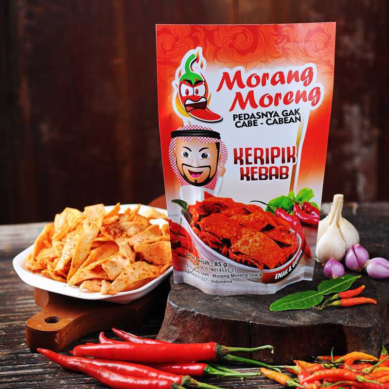 Promo Keripik Kebab Pedas Extra Hot Aneka Rasa Morang Moreng Snack