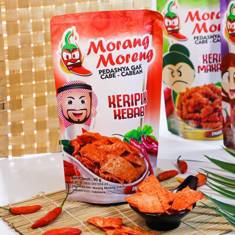 Promo Keripik Kebab Pedas Extra Hot Aneka Rasa Morang Moreng Snack