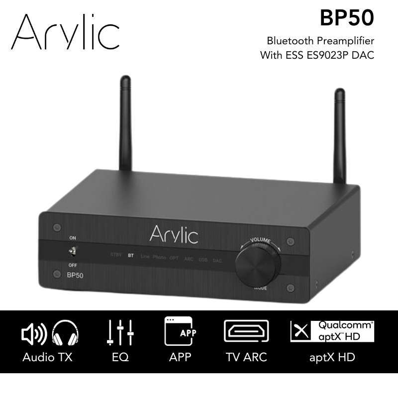 Jual Bluetooth Preamplifier ARYLIC BP50 BP 50 BP50 With Audio