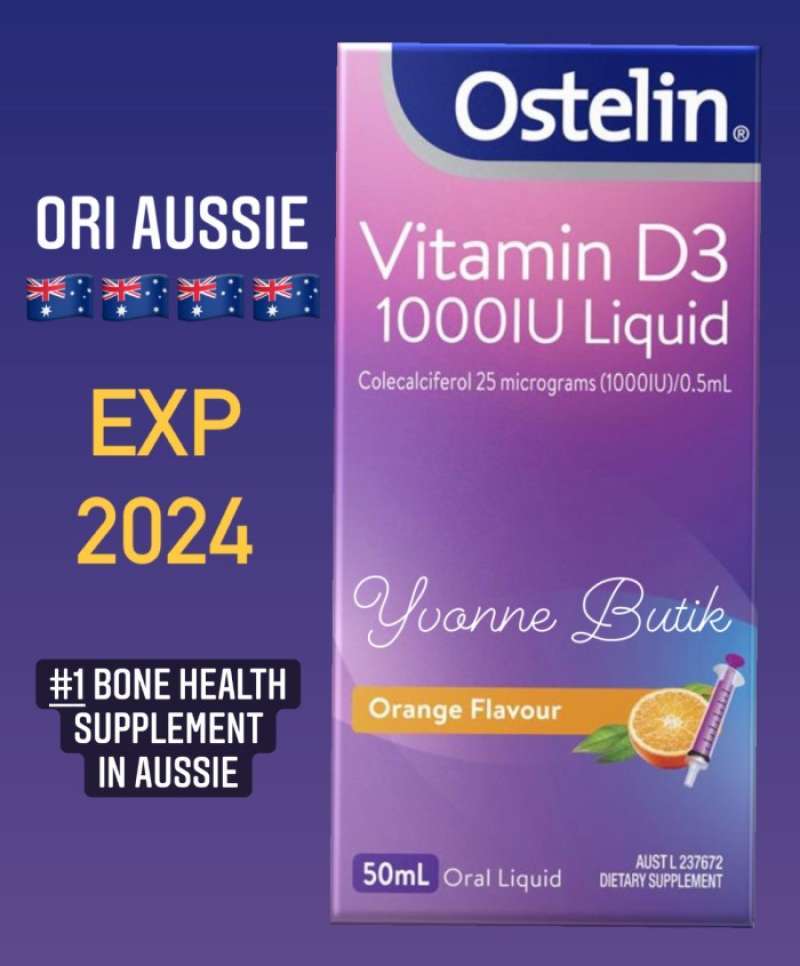 Promo Ostelin Vitamin D3 1000iu Liquid 50ml Diskon 33% Di Seller Ksm ...