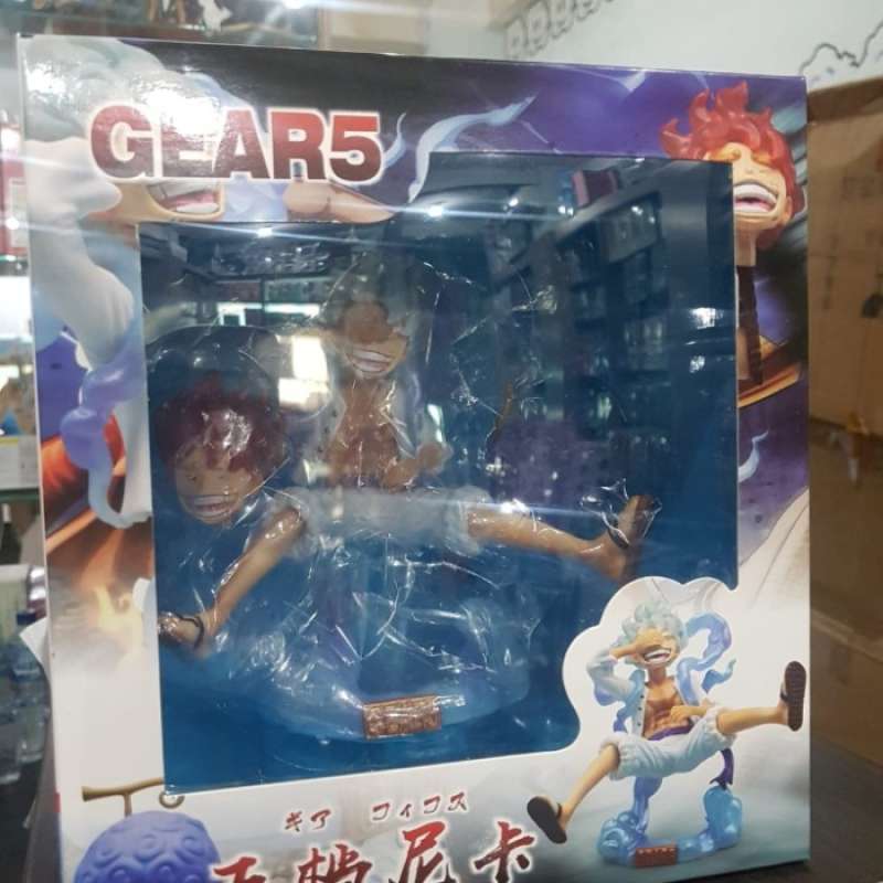 Jual Gk Anime One Piece Monkey D Luffy Gear 5 Nika Led Head Statue ...