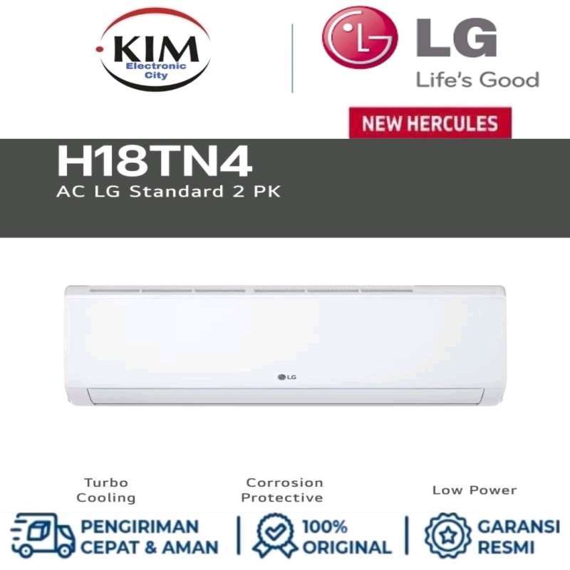 Jual AC LG 2 PK H18TN4 2 PK NEW HERCULES TURBO COOLING R32 [GARANSI