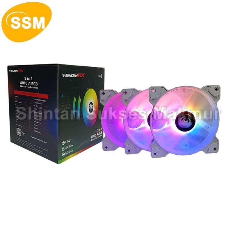 Auto Rgb Fan Jual VenomRX Auto A-RGB Triple Fan White (Master Fan Included) di ...