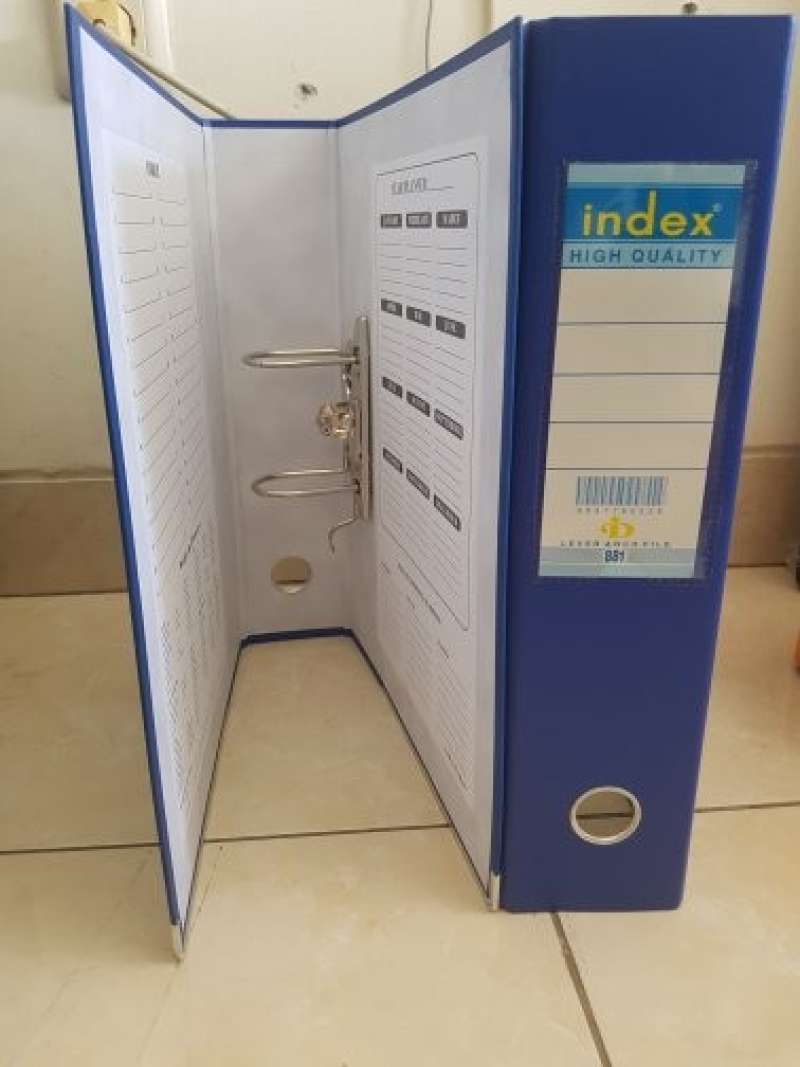 Jual Ordner Index Odner Ukuran Folio F4 Binder File Document di Seller
