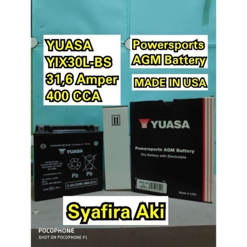 Promo aki ytx30l-bs 12v 30ah touring moge Diskon 23% di Seller Minotur ...