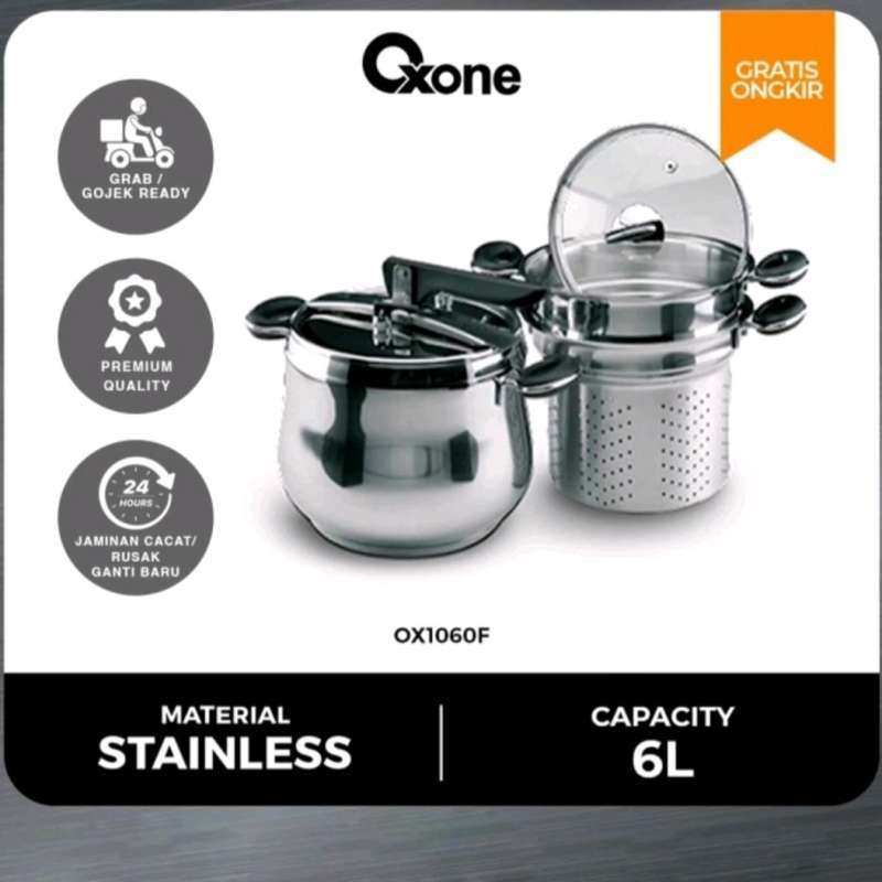 Stainless Steel Pressure Presto Pressure OXONE OX 1060F Panci