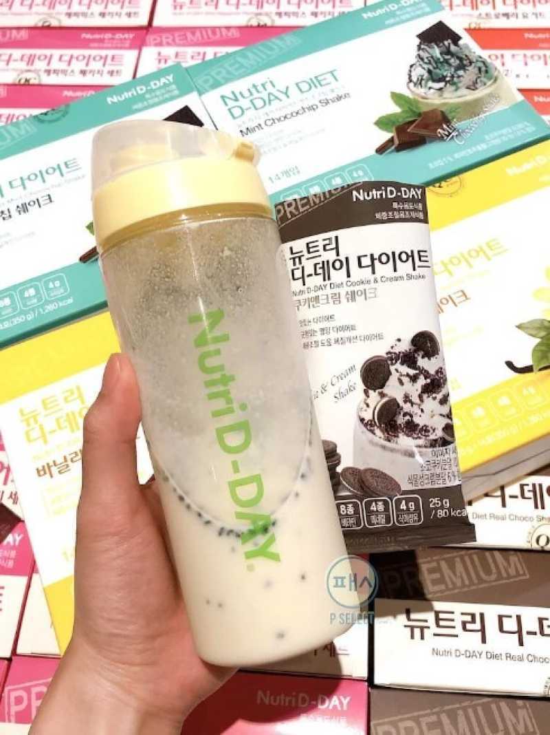Promo Korea Nutri D-Day Diet Protein Flavour Shake Happy mix 14 sachet ...