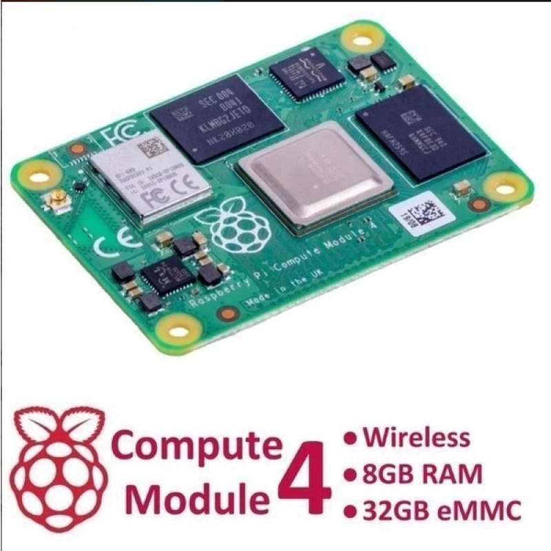 Jual Raspberry Pi Compute Module 4 - Cm4 8gb Ram/32g Emmc Wireless Di ...