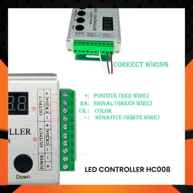 Promo LED Controller HC008 Aluminium LED Strip RGB DC 1224V Diskon 23