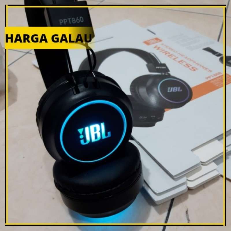 HEADSET BLUETOOTH LED PPT 860 HEADPHONE BLUETOOTH KABEL