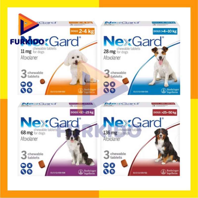 Promo Nexgard Dog S-L / Chewable Tablets Pembasmi Kutu Hewan Anjing ...