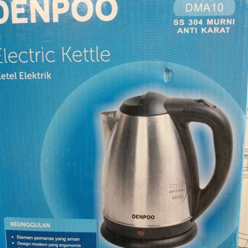 Promo Ketlle Denpo Dma 10 Bkn Teko Rice Cooker Kompor Gas Masker