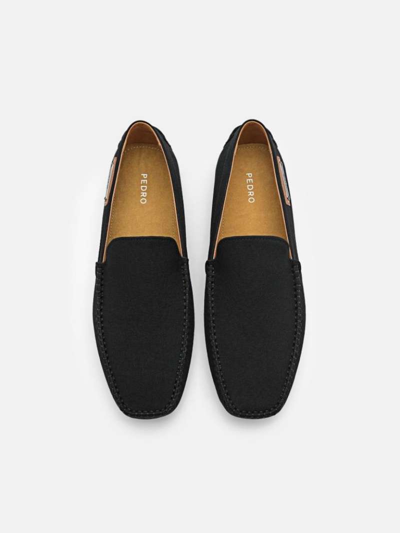 PM008 SEPATU PRIA LOAFER PEDRO ORIGINAL LOAFERS SLIP ON PANSUS MOCCASIN  MOCCASINS HITAM BLACK