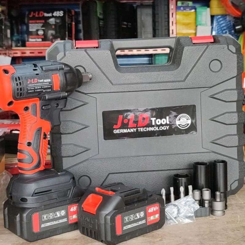 Impact wrench Cordless JLD 350 NM Baterai 88 VF Mesin Impact JLD
