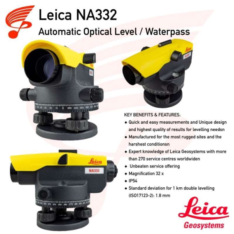 Topcon 332 Promo Leica NA332 Automatic Optical Level / Waterpass NA 332 - Topcon ...