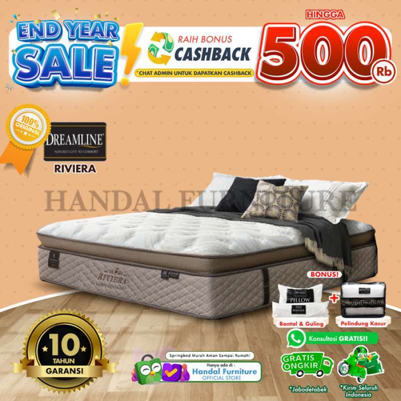 Promo Dreamline Hanya Kasur Spring Bed Riviera Pop 120 X 200 Diskon 23