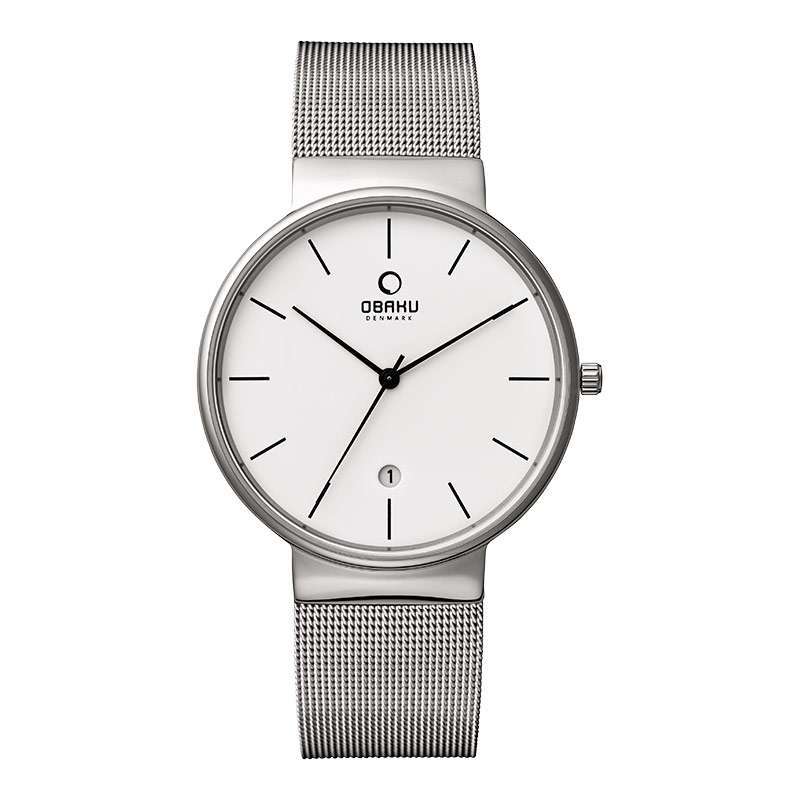 Promo Jam Tangan Pria Obaku V153gdcimc Klar Steel White Dial Mesh Strap Diskon 35 Di Seller Machtwatch Official Store Kedoya Utara 2 Kota Jakarta Barat Blibli
