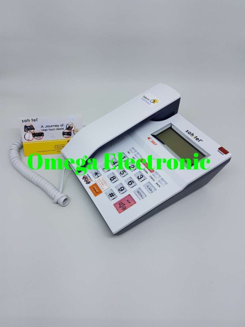 Promo RESMI Sahitel S52 - Telepon Kantor Rumah S 52 - Biru A9 TERBAIK