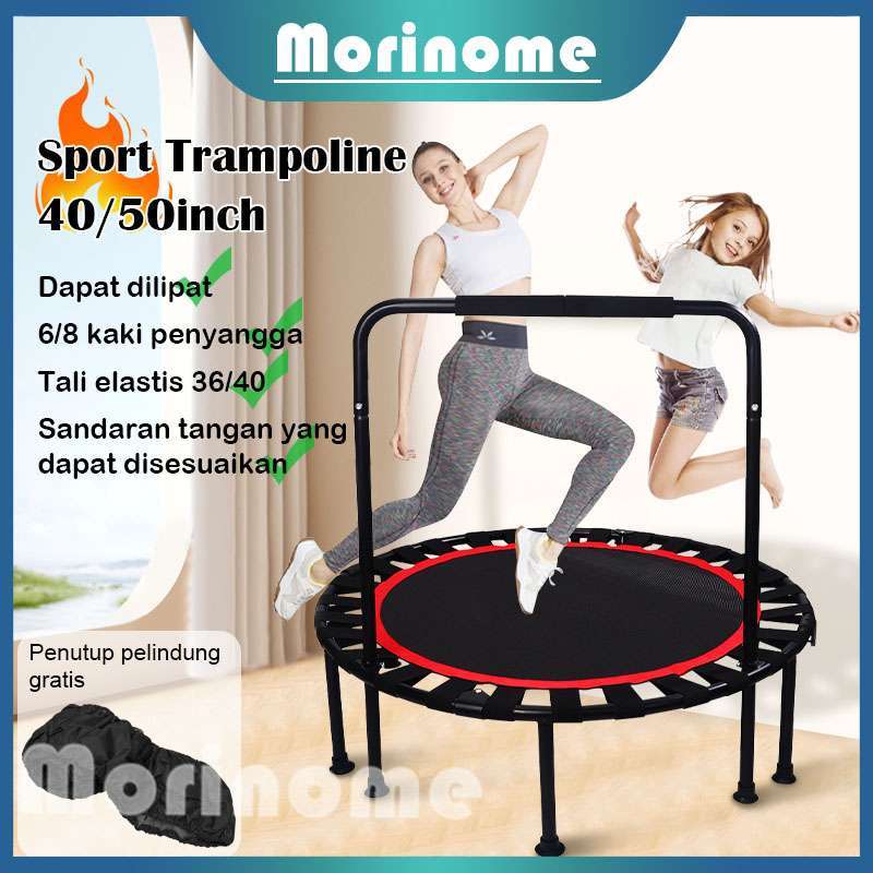 Promo Trampoline Dewasa 40/50 Dapat Dilipat Foldle Alat Olahraga Lompat