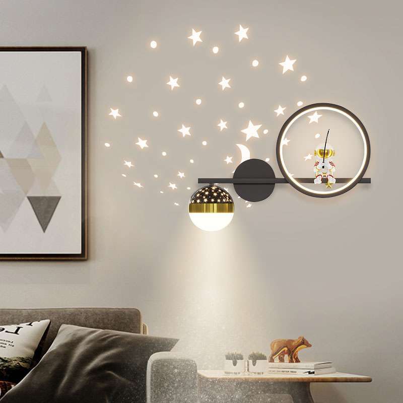 Promo Lampu Dinding Kamar Anak Bentuk Astronot Lampu Aesthetic Proyeksi