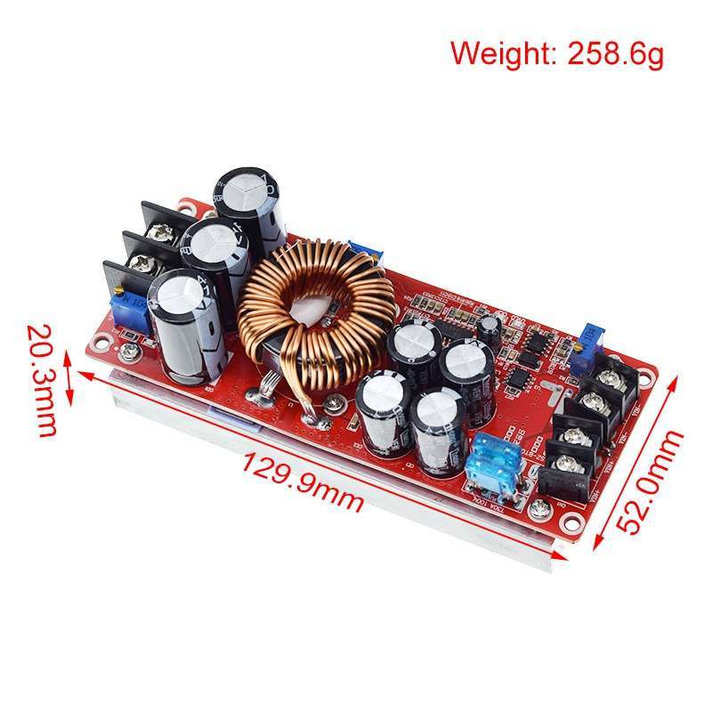 Convertitore DC-DC Boost 1800W 40A / 1200W 20A &ndash; Modulo Alimentazione Step Up
