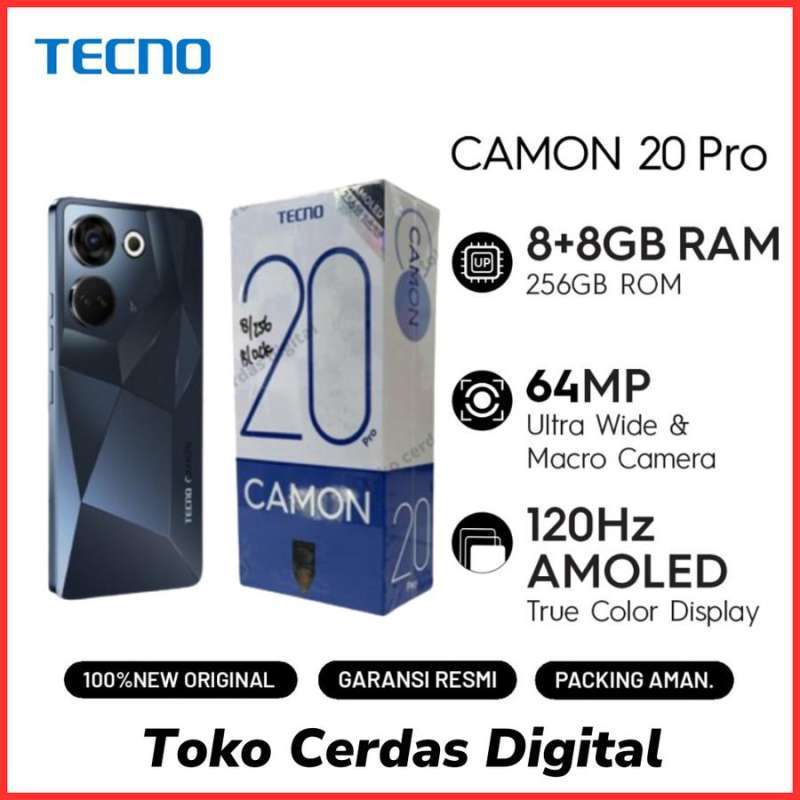 Jual TECNO Camon 20 Pro 8/256GB Garansi Resmi 12 Bulan di Seller Toko ...