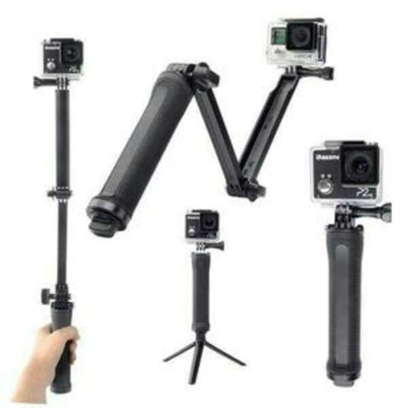 Jual Monopod Tongsis 3way Tongsis 3way Gopro-brica-sbox-action