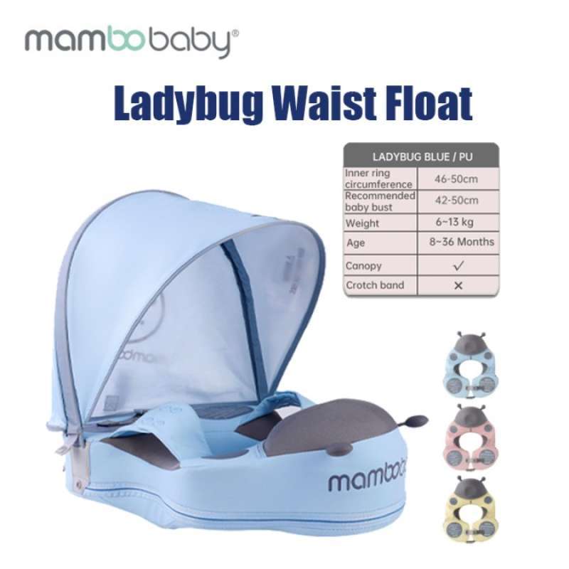 Promo Mambobaby Ladybug Waist Float Swim Trainer Pelampung Bayi Renang