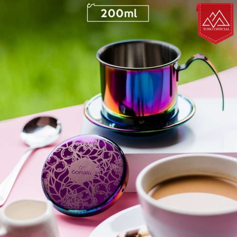 Promo Rainbow Coffee Dripper Stainless Vietnam Drip Sekrup Saringan Kopi Terbaik Diskon 36 di