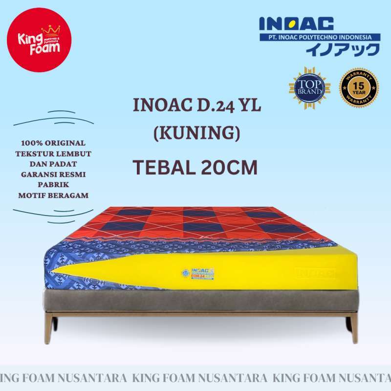 Jual Kasur Busa Inoac D.24 (Tebal 20 cm) Bergaransi 15 Tahun di Seller