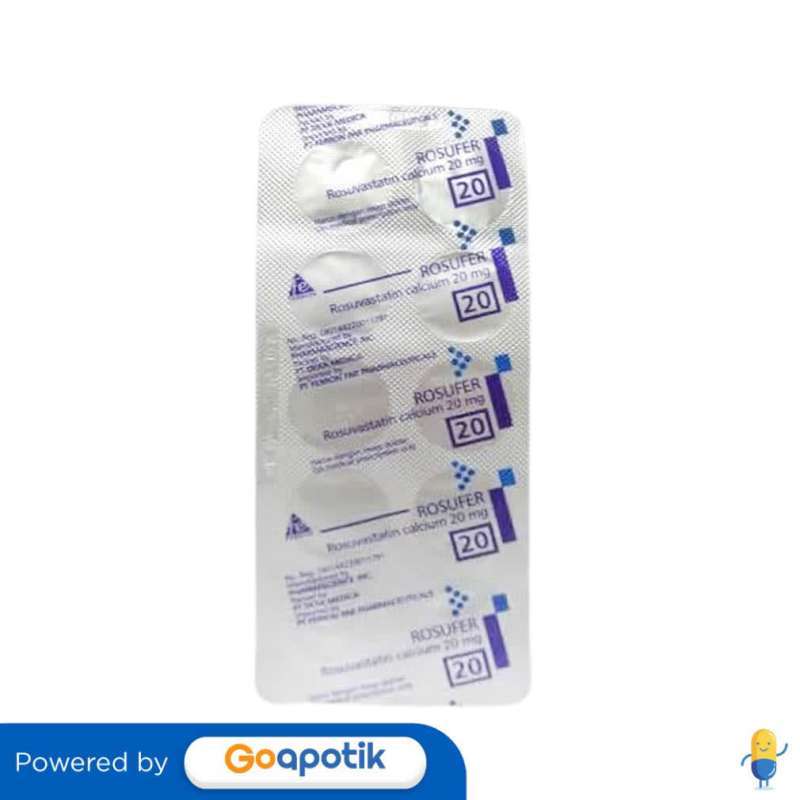 Jual ROSUFER 20 MG STRIP 10 TABLET di Seller Apotek Delka Medika - Rawa ...