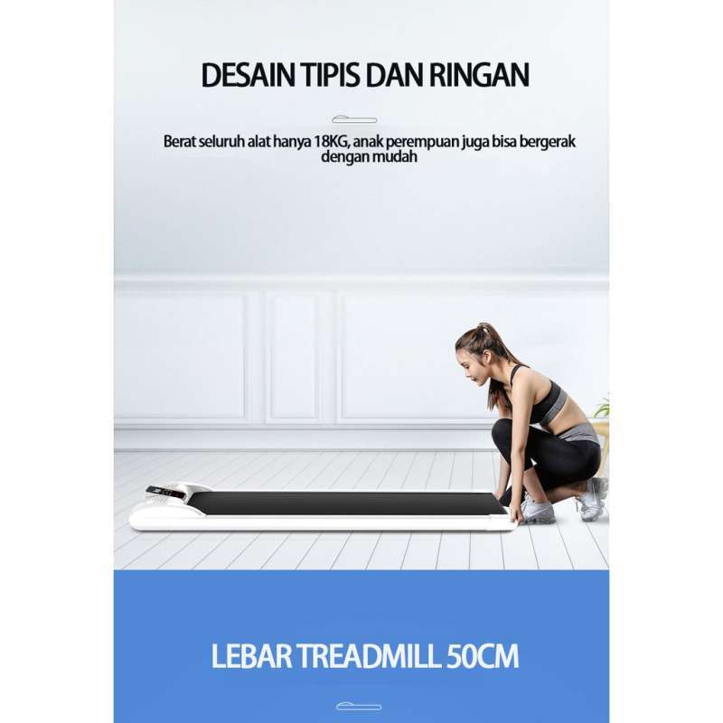 Keep Going Thread Mill Promo Keep Going Max Treadmill Elektrik - Tanpa Sandaran-hitam Diskon ...