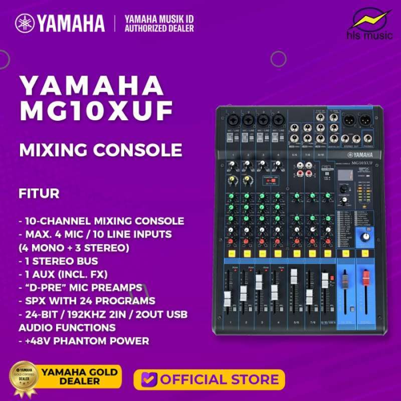 Promo Yamaha Mg10xuf / Mg10xuf Mixer Audio 10 Channel Fader Version