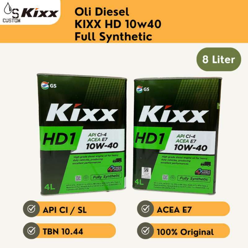 Jual Oli Diesel KIXX HD1 10w40 8L Full Synthetic di Seller OS Custom ...