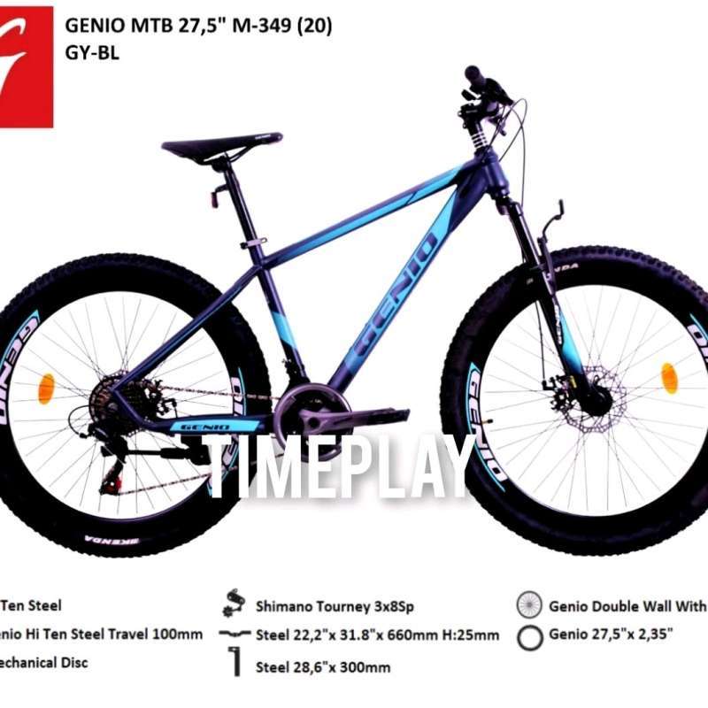 sepeda gunung mtb genio 27,5 inch M 349 M349 speed