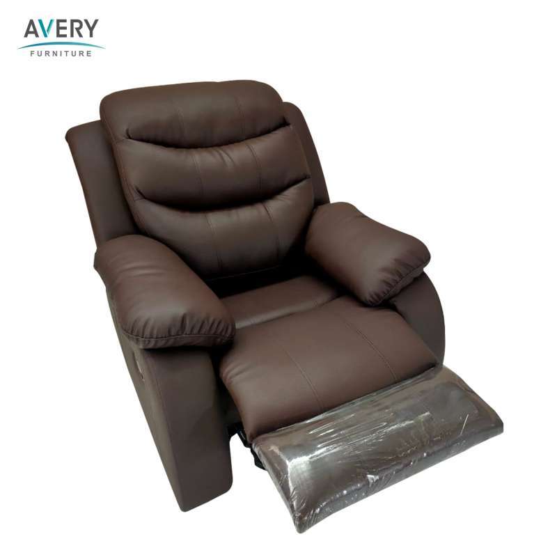 Avery SOFA RECLINER HECTOR SEATER BLACK Sofa Reclining Sofa Santai