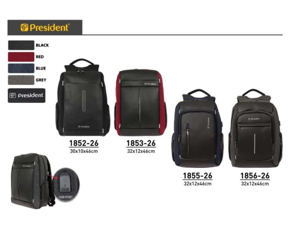 President Backpack Jual Tas Kulit President Model Terbaru - Harga Promo Juni 2024 | Blibli