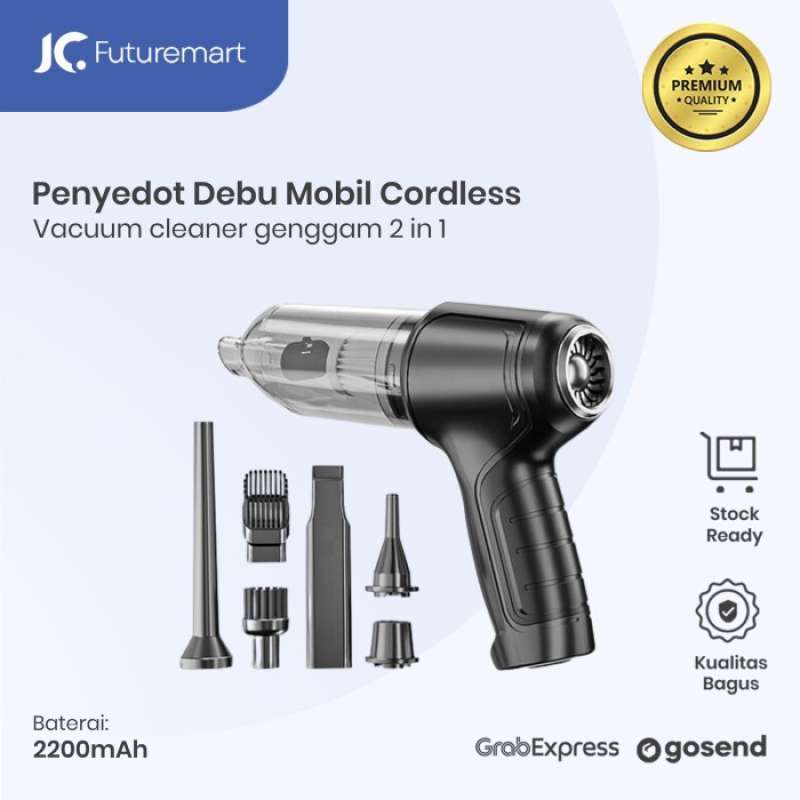 Handheld Cordless Car Vacuum Cleaner - 15000PA Suction, 4-in-1 Air Duster, 2000mAh Battery (Green) - View #4