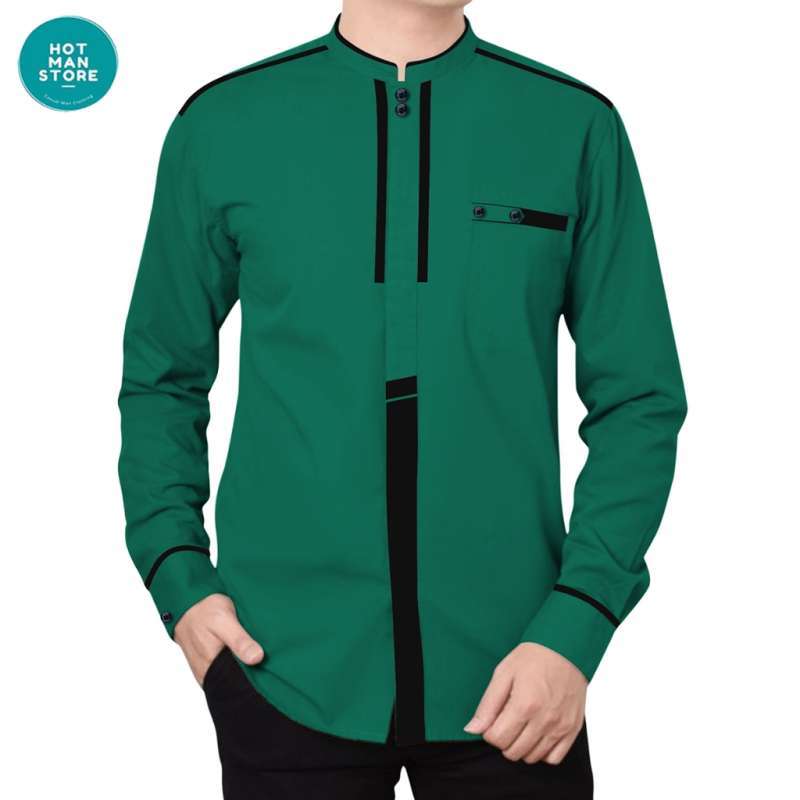 Promo Hotman Sarimbit Baju Koko Kemeja Muslim Dewasa Couple Ayah Dan